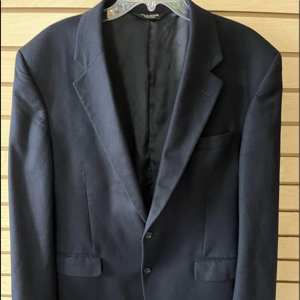 Jos A. Bank 100% Cashmere Sports Jacker in Dark Blue size 44L
